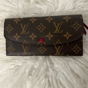 Louis Vuitton Emilie wallet fuschia